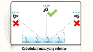 Kedudukan mata yang sebenar
 