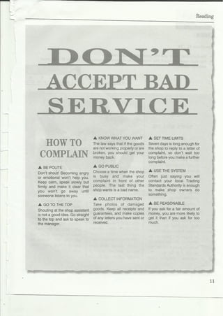 B1 reading test practice