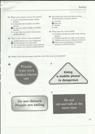 B1 reading test practice