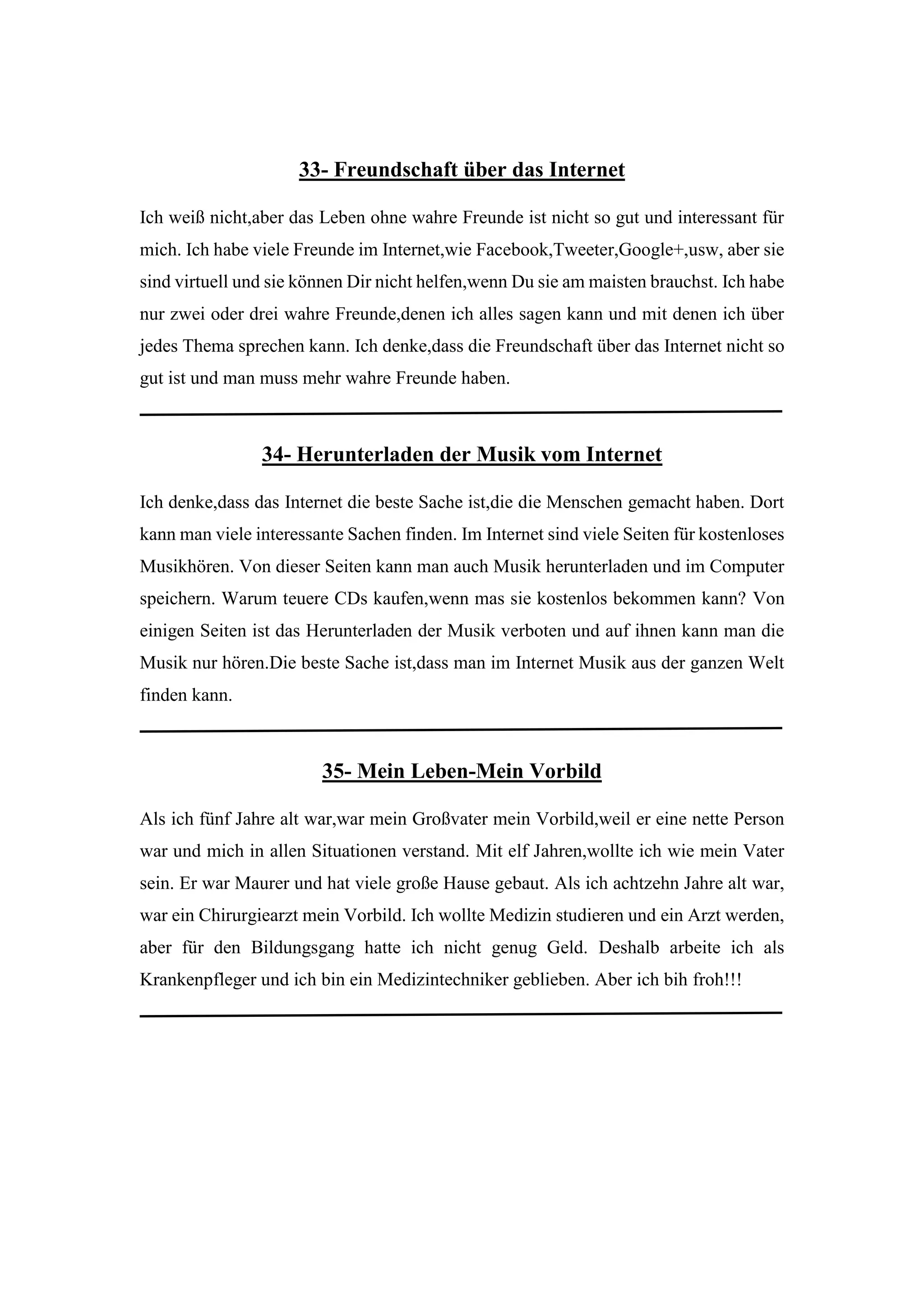 Schreiben B1 Themen Pdf B1 Themen B1 Schreiben und Sprechen Themen | PDF