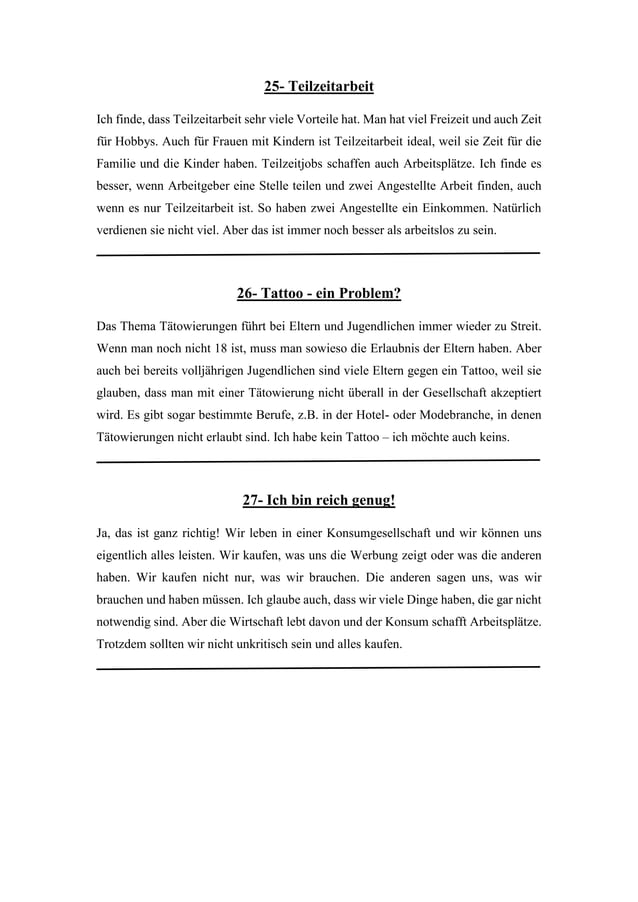 Schreiben B1 Themen Pdf B1 Themen B1 Schreiben und Sprechen Themen | PDF