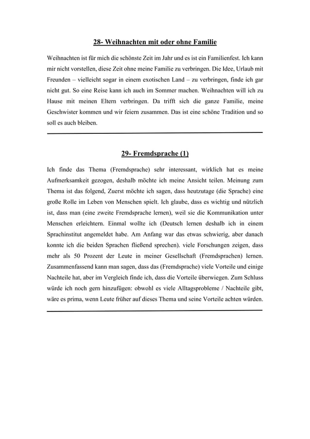 Schreiben B1 Themen Pdf B1 Themen B1 Schreiben und Sprechen Themen | PDF