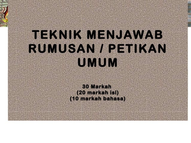 B1 teknik menjawab kertas 2 2015
