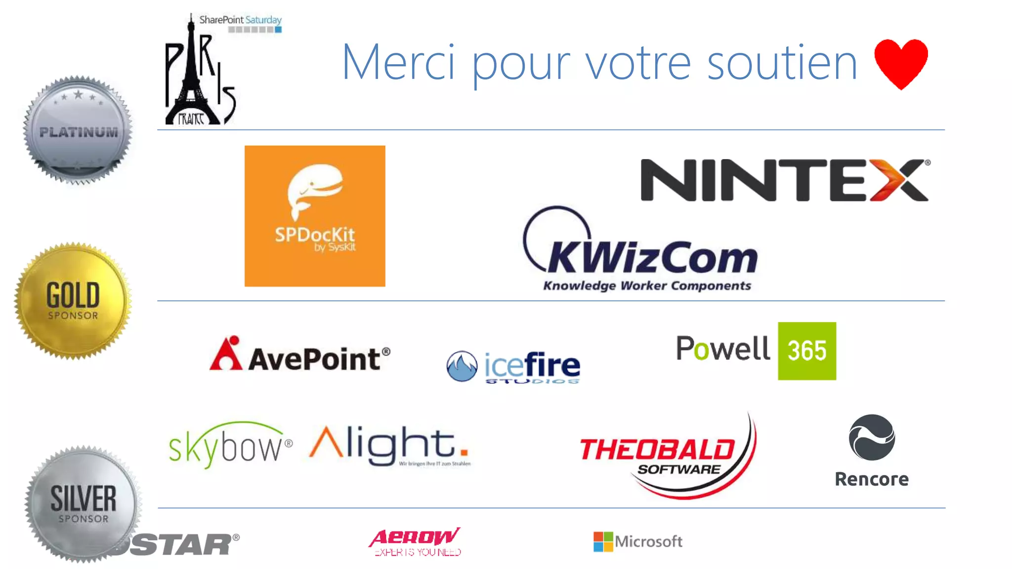 Merci pour votre soutien
 