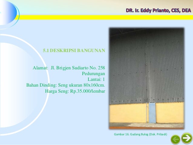 Struktur dan Konstruksi I : Mengenal Dinding Logam (Seng)