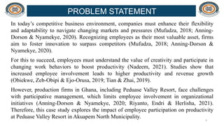 Employee Participation in Decision Making and Its Impact on ...