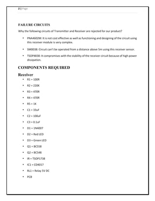 Sm0038 Controlling a home appliance using IR remote | PDF