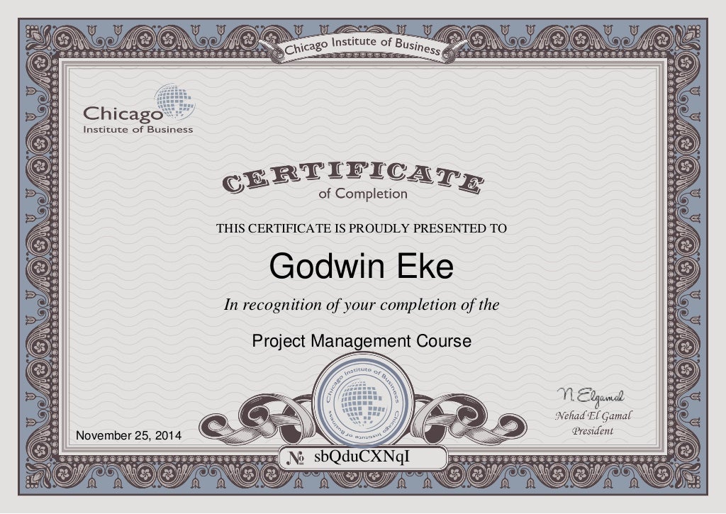 project management certification