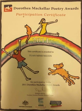 Poetry award 2011
