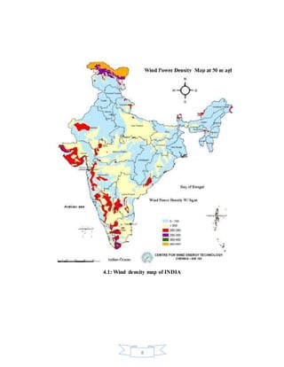 8
4.1: Wind density map of INDIA
 