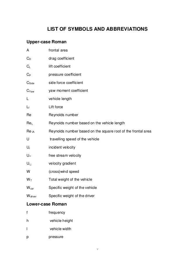 Car 625 Appendix C