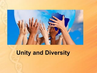 Unity and Diversity
 