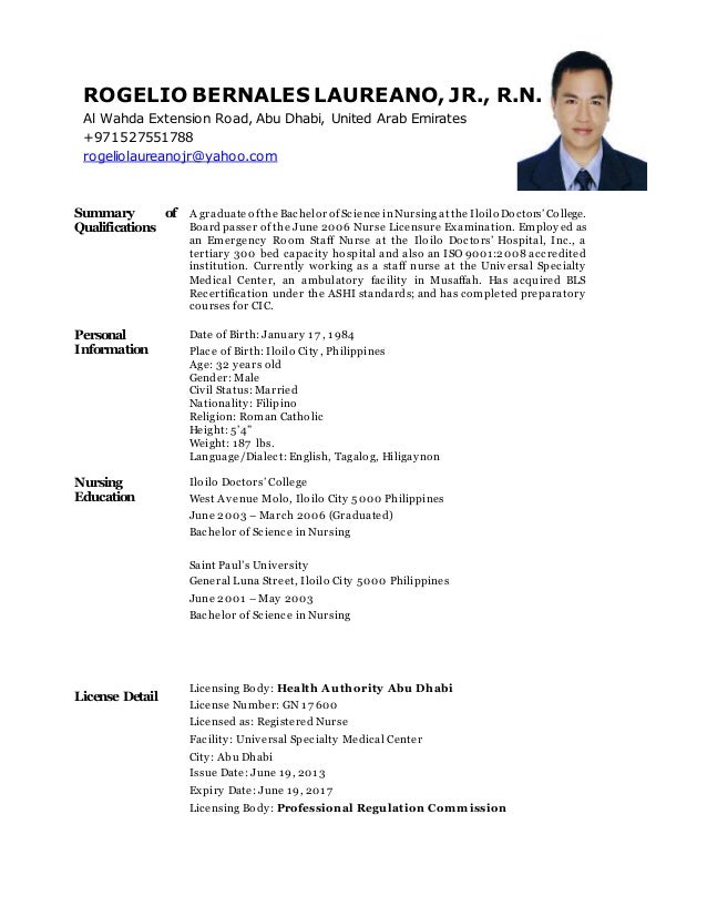 resumes for registered nurses