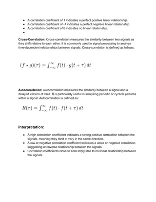 Signal Filtering Analysis Using Convolution and Correlation Techniques ...