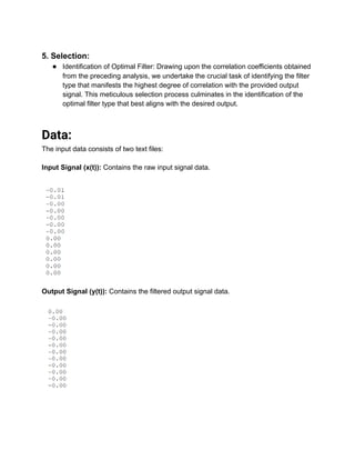 Signal Filtering Analysis Using Convolution and Correlation Techniques ...