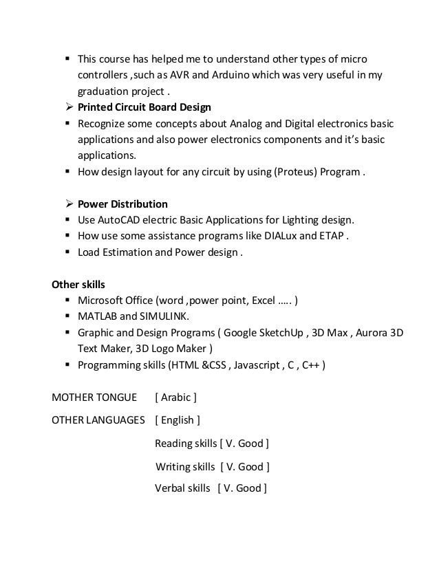 Curriculum vitae format in word image