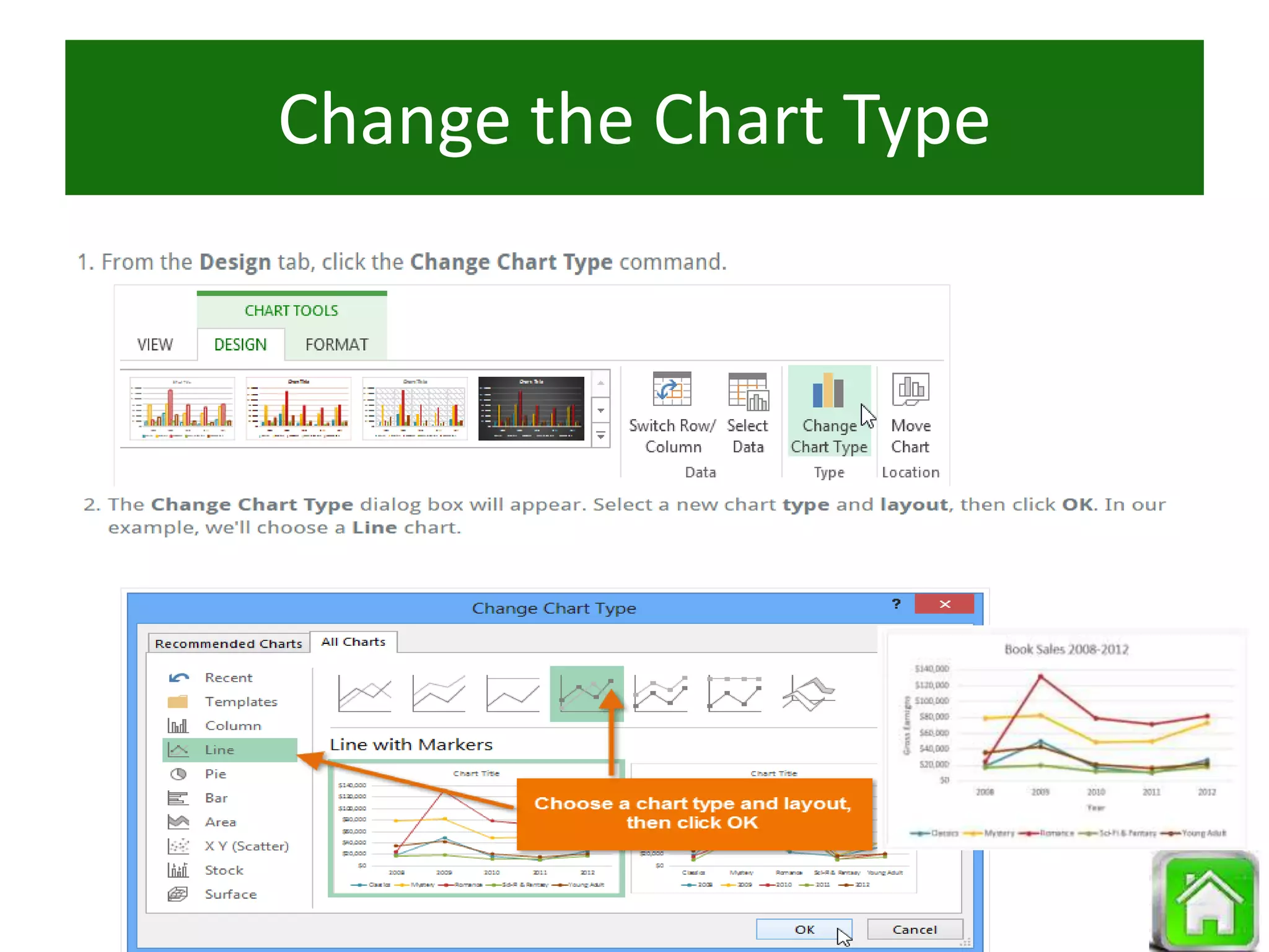 Change the Chart Type
 