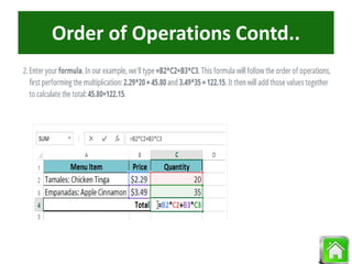 Order of Operations Contd..
 
