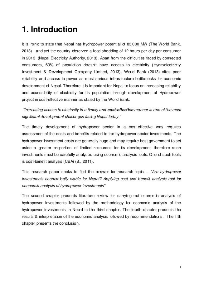 Introduction to economics essay