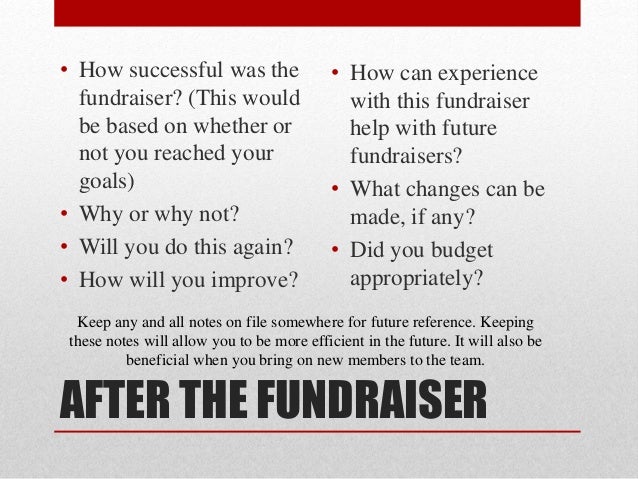 fundraising presentation examples