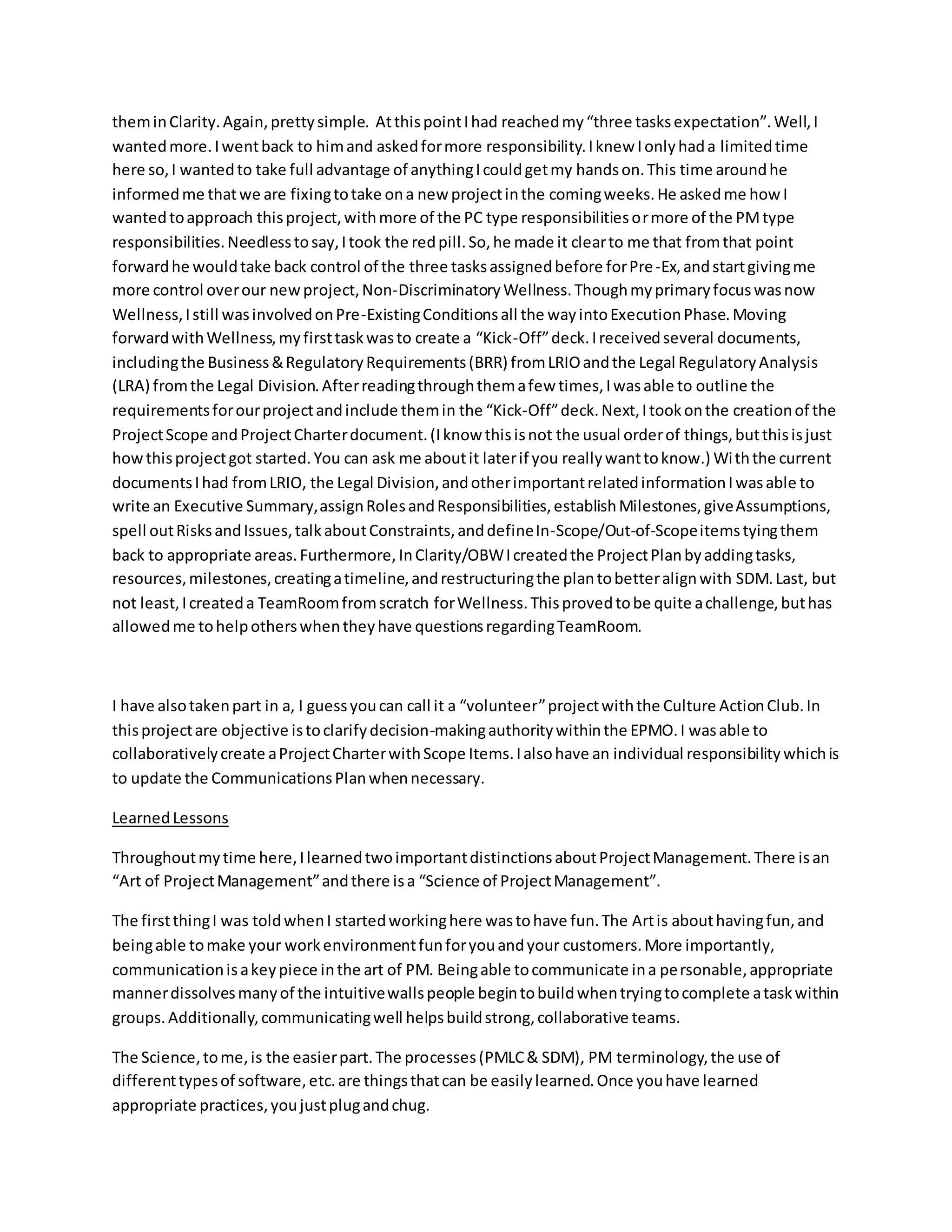 Trey's Internship Experience PPT (transcript) PDF