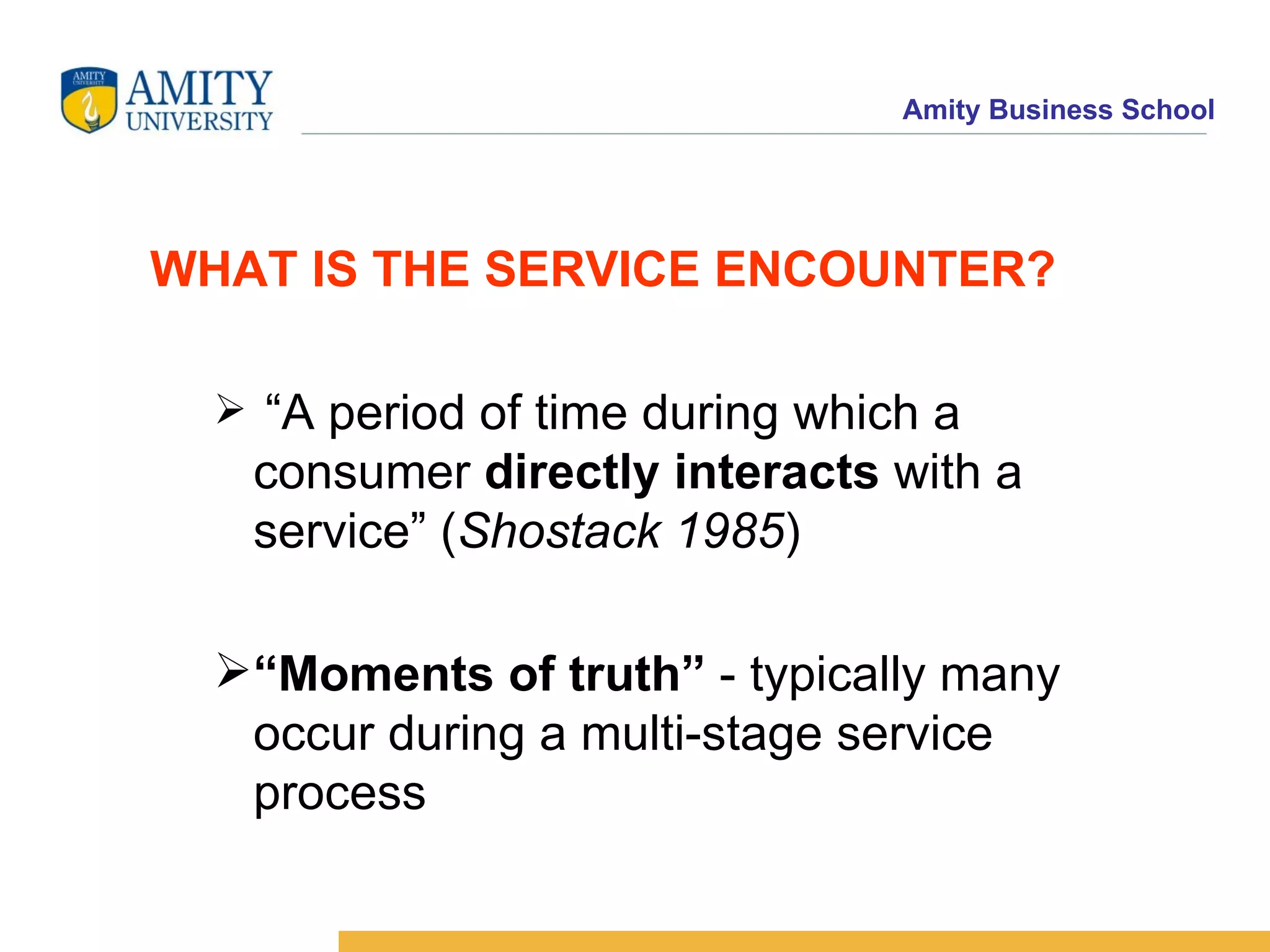 types of service encounter