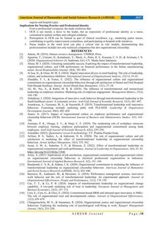 The Influence of Transformational Leadership on Organizational ...