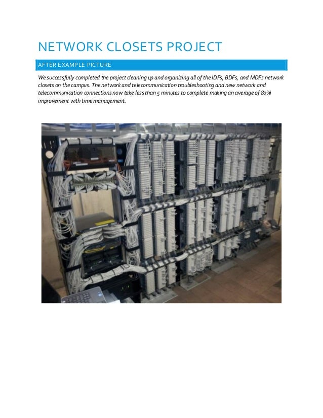 Network Closets Project