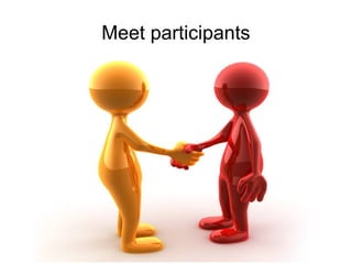 Training of Trainers
Mohammad Tawfik
#AcademyOfKnowledge
http://AcademyOfKnowlwdge.org
Meet participants
 