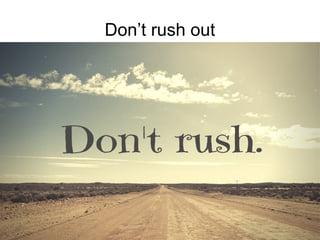 Training of Trainers
Mohammad Tawfik
#AcademyOfKnowledge
http://AcademyOfKnowlwdge.org
Don’t rush out
 