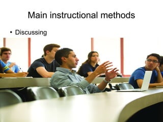 Training of Trainers
Mohammad Tawfik
#AcademyOfKnowledge
http://AcademyOfKnowlwdge.org
Main instructional methods
●
Discussing
 