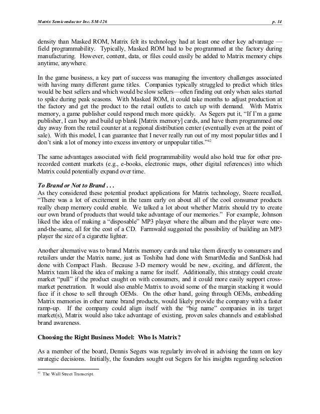 Stanford Case Study A