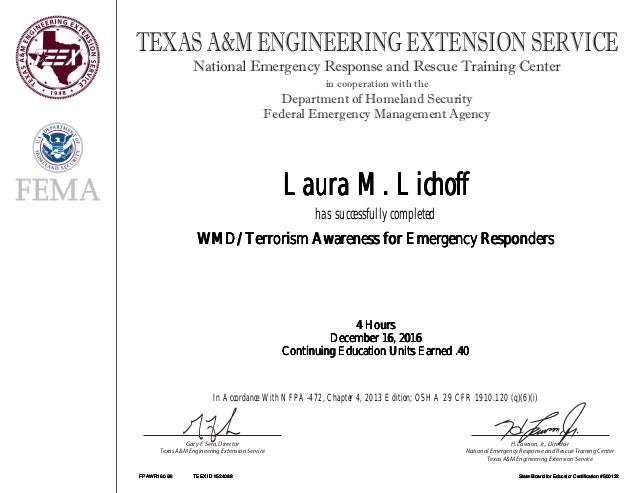 OnlinePrintCertificate DHS Texas A M OnlinePrintCertificate DHS Texas A M