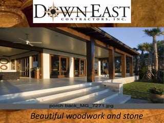 Beautiful woodwork and stone