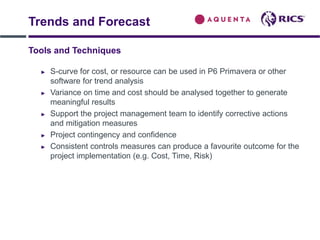 Project Controls Forecasting Methods RICS Project Controls 240415-final 12 May | PPTX