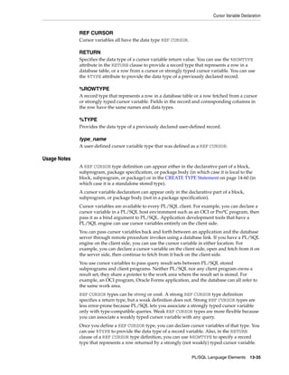 B28370 - PL-SQL - Oracle Reference