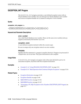 B28370 - PL-SQL - Oracle Reference
