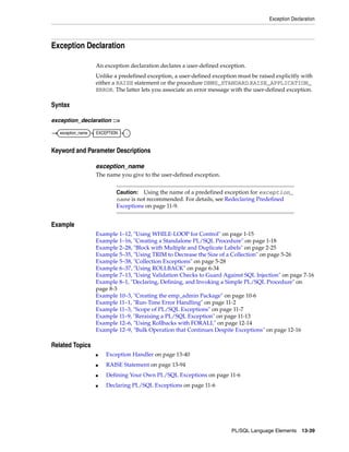 B28370 - PL-SQL - Oracle Reference