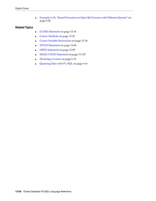 B28370 - PL-SQL - Oracle Reference