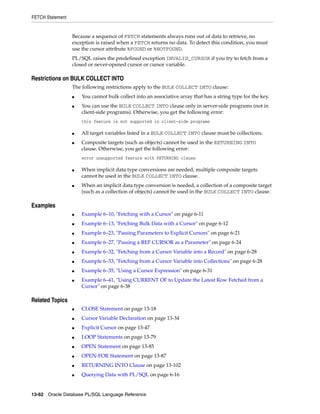 B28370 - PL-SQL - Oracle Reference