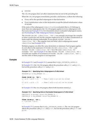 B28370 - PL-SQL - Oracle Reference