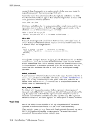 B28370 - PL-SQL - Oracle Reference