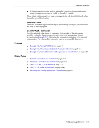 B28370 - PL-SQL - Oracle Reference