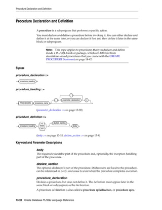 B28370 - PL-SQL - Oracle Reference
