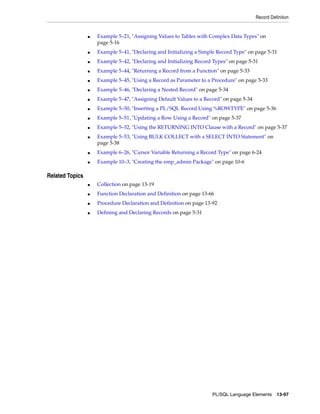 B28370 - PL-SQL - Oracle Reference