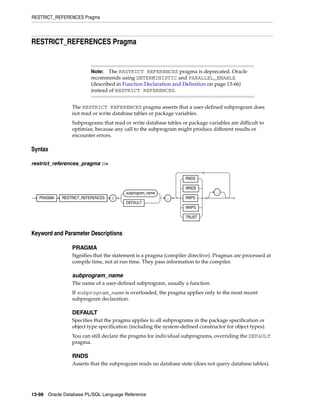 B28370 - PL-SQL - Oracle Reference