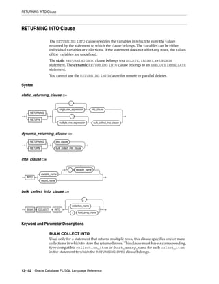 B28370 - PL-SQL - Oracle Reference