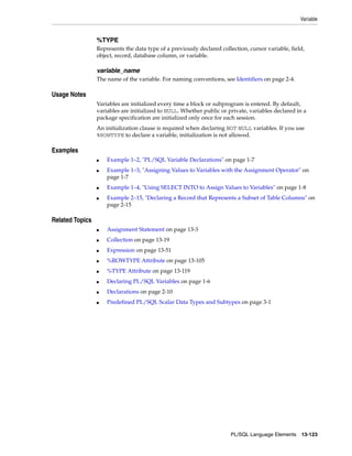 B28370 - PL-SQL - Oracle Reference