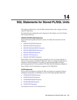 B28370 - PL-SQL - Oracle Reference