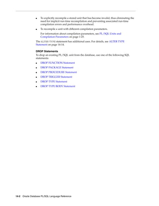 B28370 - PL-SQL - Oracle Reference